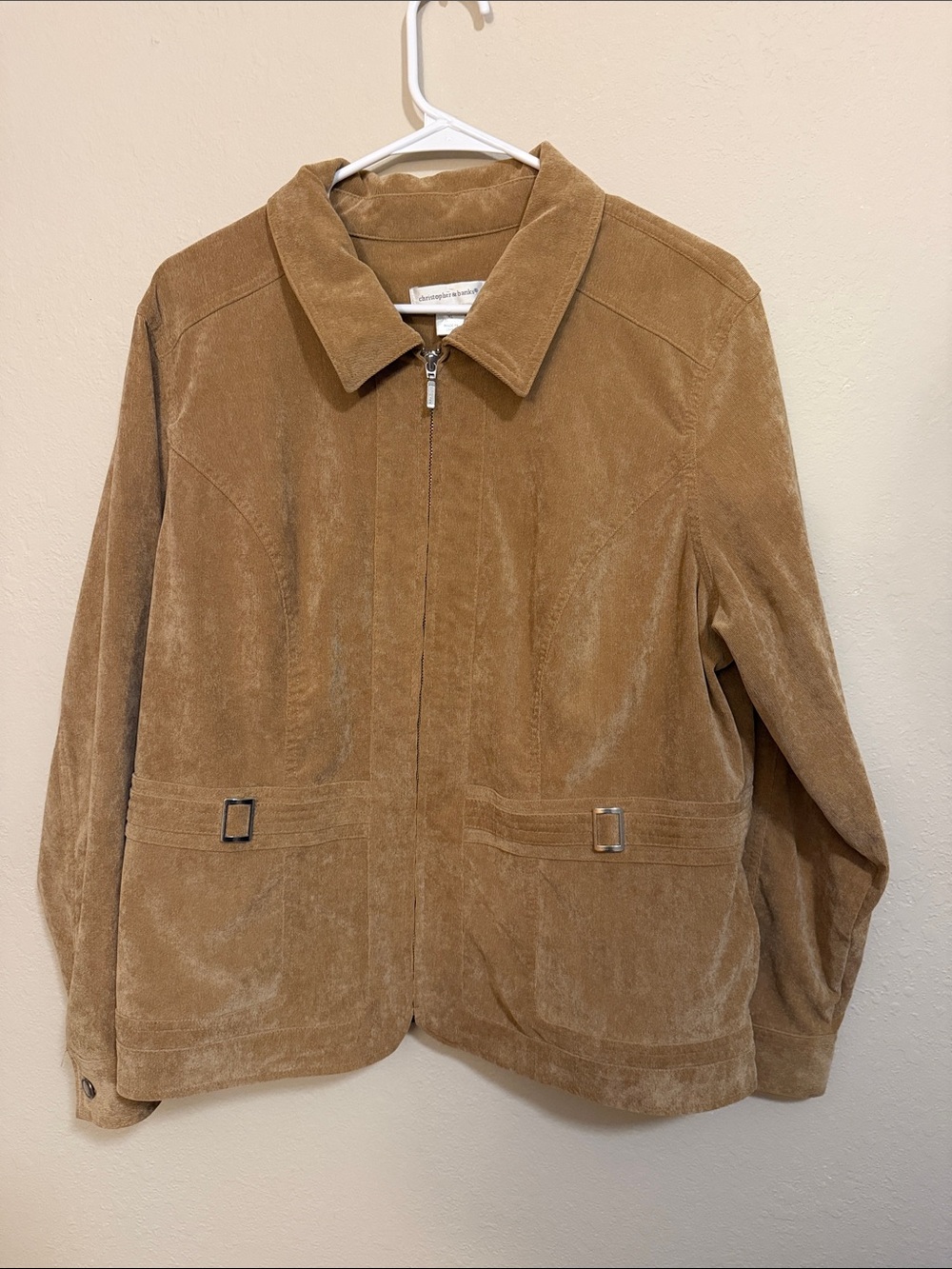 Christopher & Banks Camel/Tan Corduroy Jacket